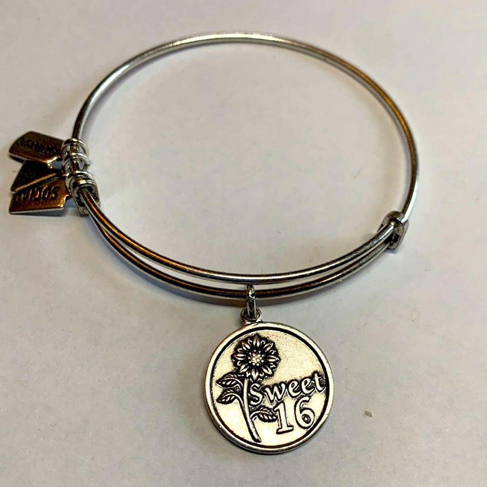 3/$15 Alex and Ani Sweet 16 silver bracelet